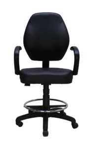 Crusade rolling chair in black.
