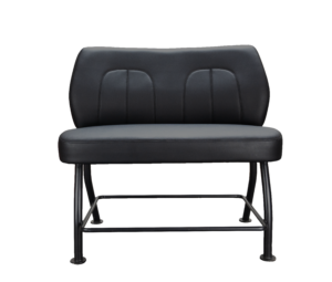 Double Wide Casino Chair in black.